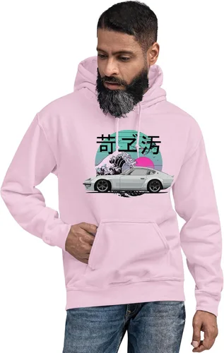 Vista 2 de 1973 Datsun 240z JDM Legend - Sudadera con capucha unisex