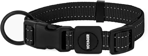 Vista 7 de Best Pet Supplies Voyager - Correa o collar reflectante para perro con asa de neopreno, para cachorros de raza pequeña, mediana y grande, bonita