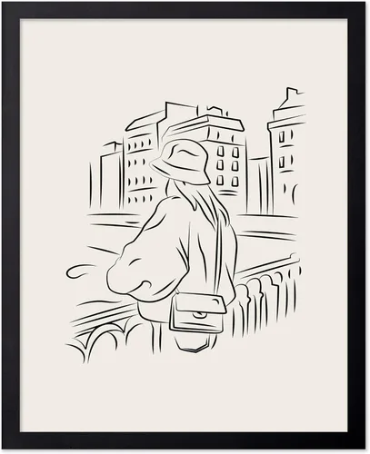 Vista 14 de Poster Master Swan Floaty Poster - Retro Woman Print - Pool Art - Swimming Illustration - Line Sketch - Abstract Design - Chic Boho Decor - Great