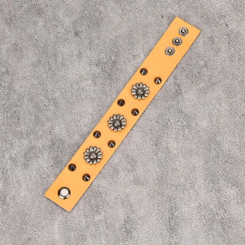 Vista 9 de Jeilwiy Pulseras de cuero punk para hombres, pulseras hechas a mano, brazalete ancho, joyería trenzada, color negro y marrón, ajustable, regalos