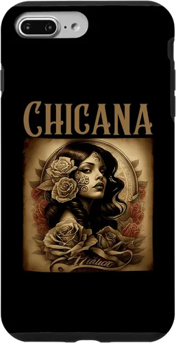 Vista 12 de iPhone 16 Chicana Style Tattoos Clothes Women Mexican American Latina Case