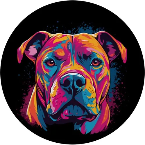 Vista 3 de PopSockets PopGrip estándar para perros argentinos con diseño de acuarela