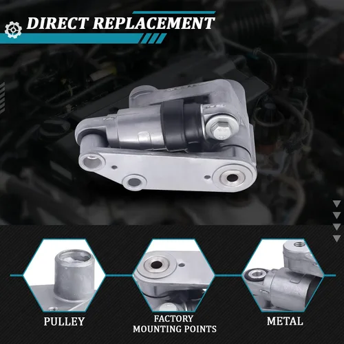 Vista 4 de IRONTEK 11287838797 Conjunto de polea tensor de correa para BMW 2000 323Ci/ 2001-2006 325Ci/ 525i 1991-1995, 2001-2005/2004-2007 X3/ 2001-2006 X5/M3