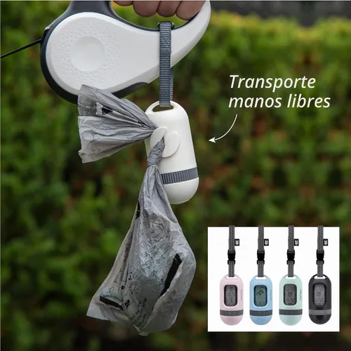 Vista 5 de SVD.PET Dispensador de Bolsa de Caca para Perros, Bolsa de Residuos Retráctil Compatible con Cualquier Correa de Perro, Bolsas de Residuos a Prueba