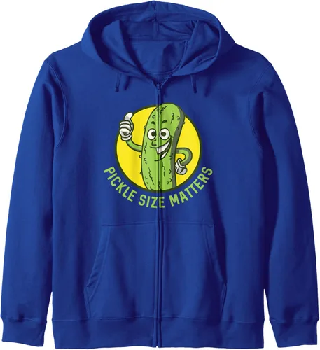 Vista 3 de Pickle Size Matters Fun Pun Pickle Lovers Pepino Pickle Day Sudadera con capucha