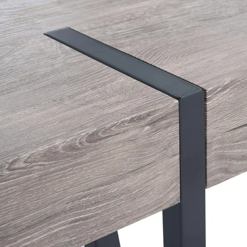 Vista 5 de SAFAVIEH Home Collection Alyssa DTB7000C - Mesa de comedor industrial rústica de mediados de siglo Roble gris