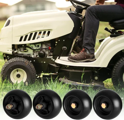 Vista 3 de UP2WIN Ruedas de cubierta de cortacésped 753-04856A compatibles con tractor de cortacésped Craftsman Hu sq Cu b C ad et J D, rodillos de cortacésped