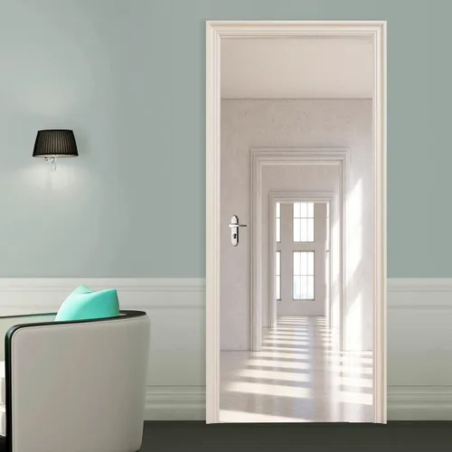 Vista 6 de artfanke Adhesivo de puerta 3D Despegable y pegable 76.95 cm x 200 cm - Envolturas de puerta autoadhesivas Murales Papel tapiz - Habitación