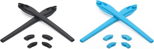 Vista 22 de Eye Opening Stuff Kits de goma de repuesto para auriculares y nariz compatibles con gafas de sol Oakley Flak 2.0/Flak 2.0 XL OO9188 Negro