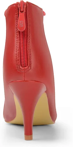 Vista 4 de ANN CREEK Tacones de gladiador para mujer, tacón medio, sandalias de tiras elásticas con puntera abierta, sandalias de tacón para fiesta casual