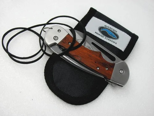 Vista 6 de Cuchillos probados en el mar WF300P Generación 2 Capitán Profesional Mango de Madera Herramienta Cuchillo de Aparejo