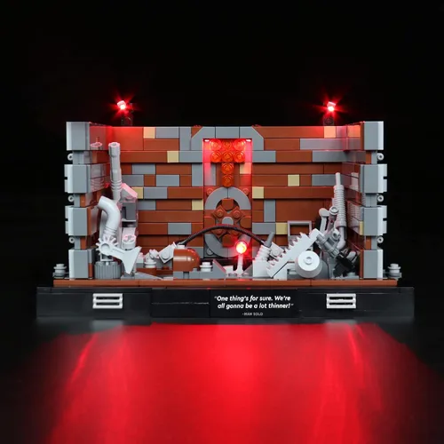 Vista 2 de BrickBling Kit de luz LED compatible con el compactador de basura Lego