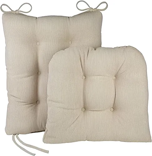 Vista 34 de Klear Vu The Gripper - Juego de cojines antideslizantes para silla mecedora con acolchado grueso, incluye almohadilla de asiento y almohada