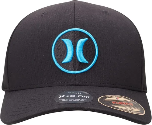 Vista 6 de Hurley Sombrero para hombre - H2O-DRI Super Icon Gorra elástica con ala curvada