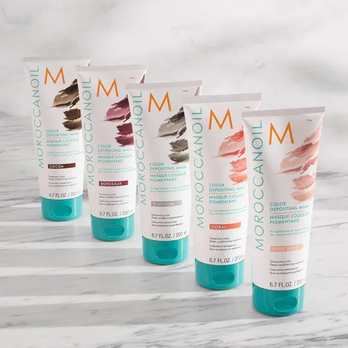 Vista 6 de Moroccanoil Mascarilla Depositante de Color, 6.7 onzas líquidas