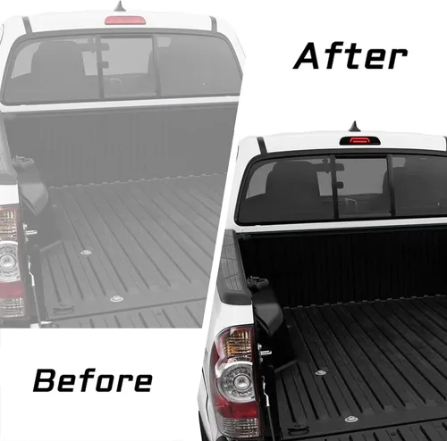 Vista 3 de Luces de freno de montaje alto LED de montaje alto, ensamblajes de tercera luz de freno compatibles con Toyota Tacoma Truck 1995-2015 luz trasera