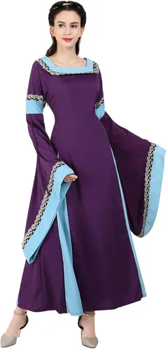 Vista 103 de Kranchungel - Vestidos renacentistas de estilo medieval/irlandés/campesino para mujer; disfraz de hada, para bailes