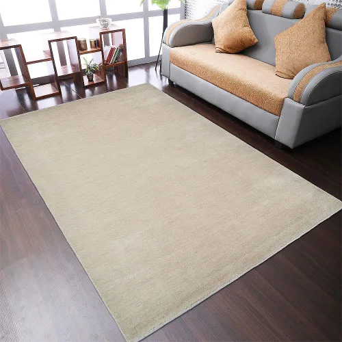Vista 21 de Alfombras de área de lana anudadas a mano en telar, ecológicas - 10'x10', cuadradas, color aguamarina, diseño liso sólido, alfombras de área gruesas