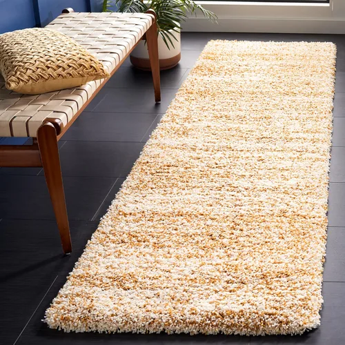 Vista 20 de SAFAVIEH Hudson Shag Collection - Alfombra decorativa de 2 x 3 pies, color marfil y azul marino, no desprende pelusa y de fácil cuidado, 2 pulgadas