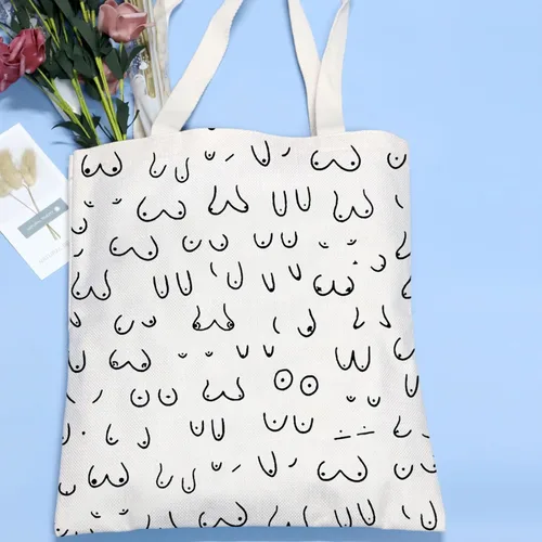 Vista 2 de VAMSII Bolsa de maquillaje para pechos, tetas inspiradas en los pechos, regalos para amantes de las tetas para mujeres, regalo de boobie