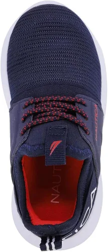 Vista 4 de Nautica Tenis de moda con cordones para niños transpirables y atléticos para correr para niño y niña niño pequeñoniño