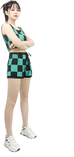 Vista 4 de DAZCOS Pijama deportiva de anime para mujer, disfraz de Halloween y Navidad