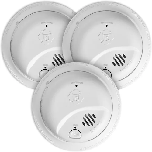 Vista 7 de First Alert Alarma de humo Hardwire con batería de reserva de 10 años SMI105-AC
