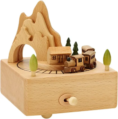 Vista 11 de ROSIKING Caja de música clásica, cajas musicales giratorias, Navidad, cumpleaños, día de San Valentín, regalos para amante, novio, novia, marido