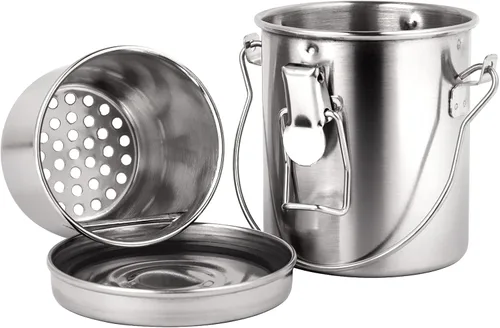 Vista 2 de MyLifeUNIT Limpiador de Pinceles, Soporte de Cepillo de Acero Inoxidable para Pintura, 6.6 oz Durable, Rust-proof, Anti-corrosion, Portable Brush