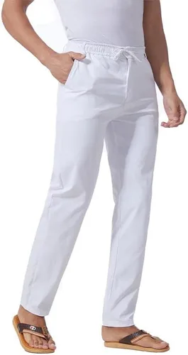 Vista 29 de Pantalones casuales de lino de algodón para hombre, pantalones sueltos de playa, pantalones largos de yoga ligeros