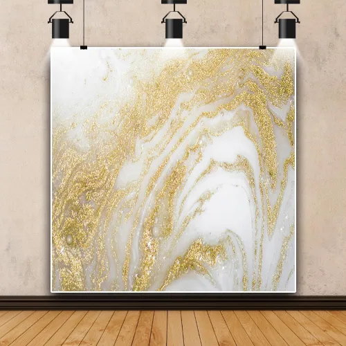 Vista 16 de Telón de fondo de fotografía con textura de mármol negro dorado de 5 x 4 pies, arte abstracto, fondo de fondo dorado de arena movediza líquida