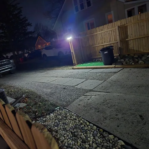 Vista 9 de MDCMDCM Luces solares para exteriores, sensor de movimiento impermeable, 416 LED, 3000 lúmenes, súper brillante, 3 brillo; 3 modos, iluminación
