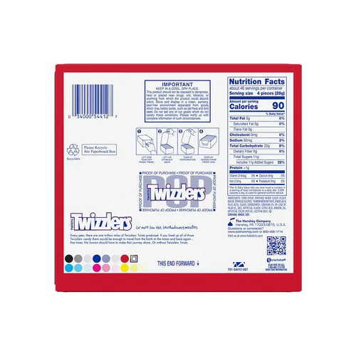 Vista 2 de TWIZZLERS Twists - Paquete de dulces masticables con sabor a fresa, 2.5 onzas (18 unidades)