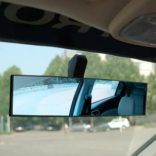 Vista 6 de XINLIYA Espejo retrovisor para automóvil, panorámico gran angular de 12 pulgadas, antirreflejo, espejo retrovisor automático con clip, superficie