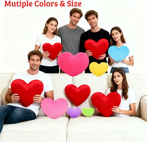Vista 6 de Almohada de corazón personalizada con nombre de foto, almohadas de corazón personalizadas como almohada de San Valentín, regalos personalizados
