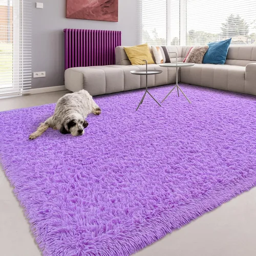 Vista 113 de Softlife Alfombra naranja para dormitorio, alfombra de felpa esponjosa para sala de estar para niñas, alfombra lanuda para niños, alfombra suave