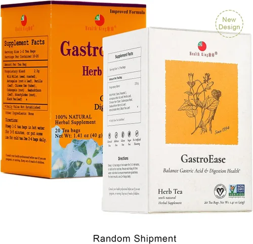 Vista 2 de Health King GastroEase - Té de hierbas, bolsitas de té, caja de 20