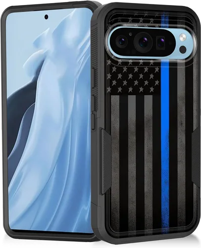 Vista 29 de Funda para Pixel 7a, resistente de doble capa híbrida de policarbonato duro de goma suave a prueba de golpes para Google Pixel 7A 6.1 pulgadas