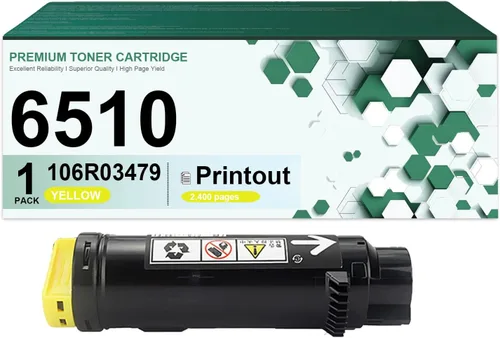 Vista 10 de 6510 Toner Cartridges Compatible for Xerox 106R03480 Black Cartridges High Yield Work for Xerox Phaser 6510 WorkCentre 6515 Printers,1 Pack