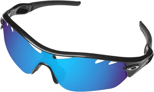 Vista 2 de BroLizard - Lente polarizada de repuesto para gafas de sol Oakley Radar Edge ventiladas OO9184, azul
