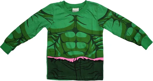 Vista 2 de Superhero Boy's Cotton Basic Shirt Set Children's Cartoon Spider Basic Layer Long Singlet 2-piece Set