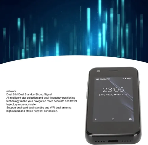 Vista 5 de Cuifati XS11 Mini teléfono móvil, 2.5 pulgadas teléfono celular 1GB 8GB Quad Core para Android teléfono inteligente para estudiantes (negro)