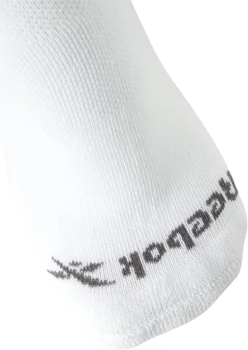 Vista 4 de Reebok Calcetines de cojín básicos transpirables de corte bajo para hombre paquete de 6