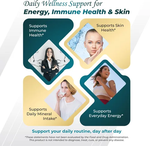 Vista 5 de Musgo marino prémium con Ashwagandha, vejiga de bardana, semillas negras para sistema inmunológico, piel, digestión y energía (150