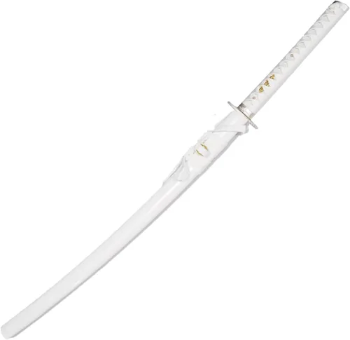 Vista 3 de Kamaiwo-1045/1060 hechas a mano forjadas a mano, auténticas, las espadas samuráis katana japonesas son un regalo único para hombres. El acero