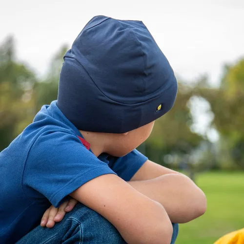 Vista 11 de Sombrero protector de cabeza para niños, diseño único y pendiente de patente, tecnología autoajustable, acolchado de seguridad para bebés y niños