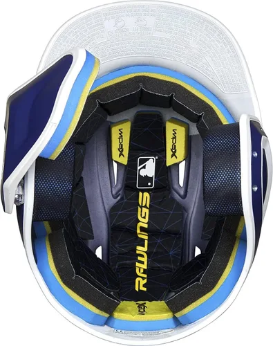 Vista 7 de Rawlings Casco de bateo de béisbol MACH Adjust, protector facial ajustable, dos tonos mate, tamaños JR y SR, varios