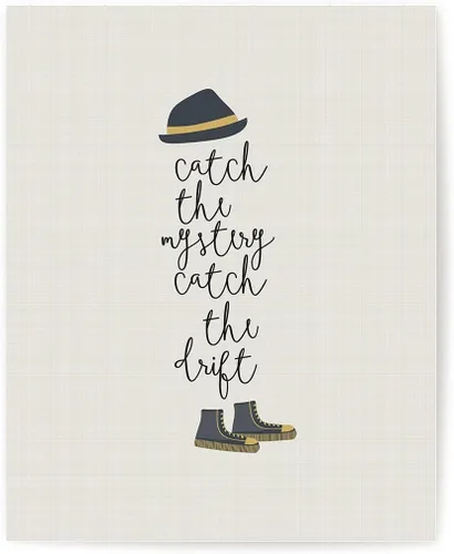 Vista 2 de Song Lyric - Arte para pared, arte musical abstracto retro de mediados de siglo, regalo para papá y marido, póster para dormitorio de apartamento
