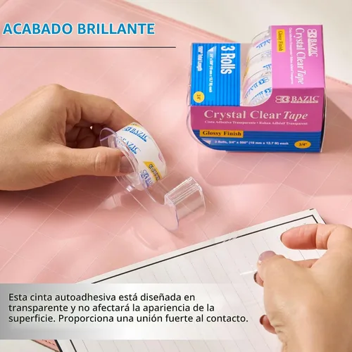 Vista 3 de BAZIC PRODUCTS Cinta transparente, 3/4 in x 500 in, 3