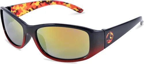 Vista 4 de Jurassic World Gafas de sol para niños con estuche para gafas para niños, gafas protectoras para niños Rojo